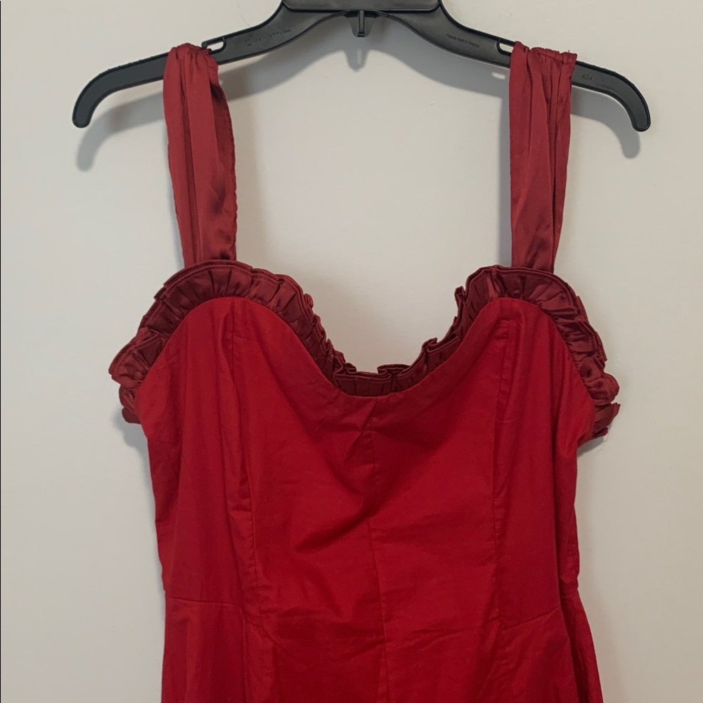 FREE PEOPLE Midnight Magic Mini Dress NWT Red - Picture 7 of 12